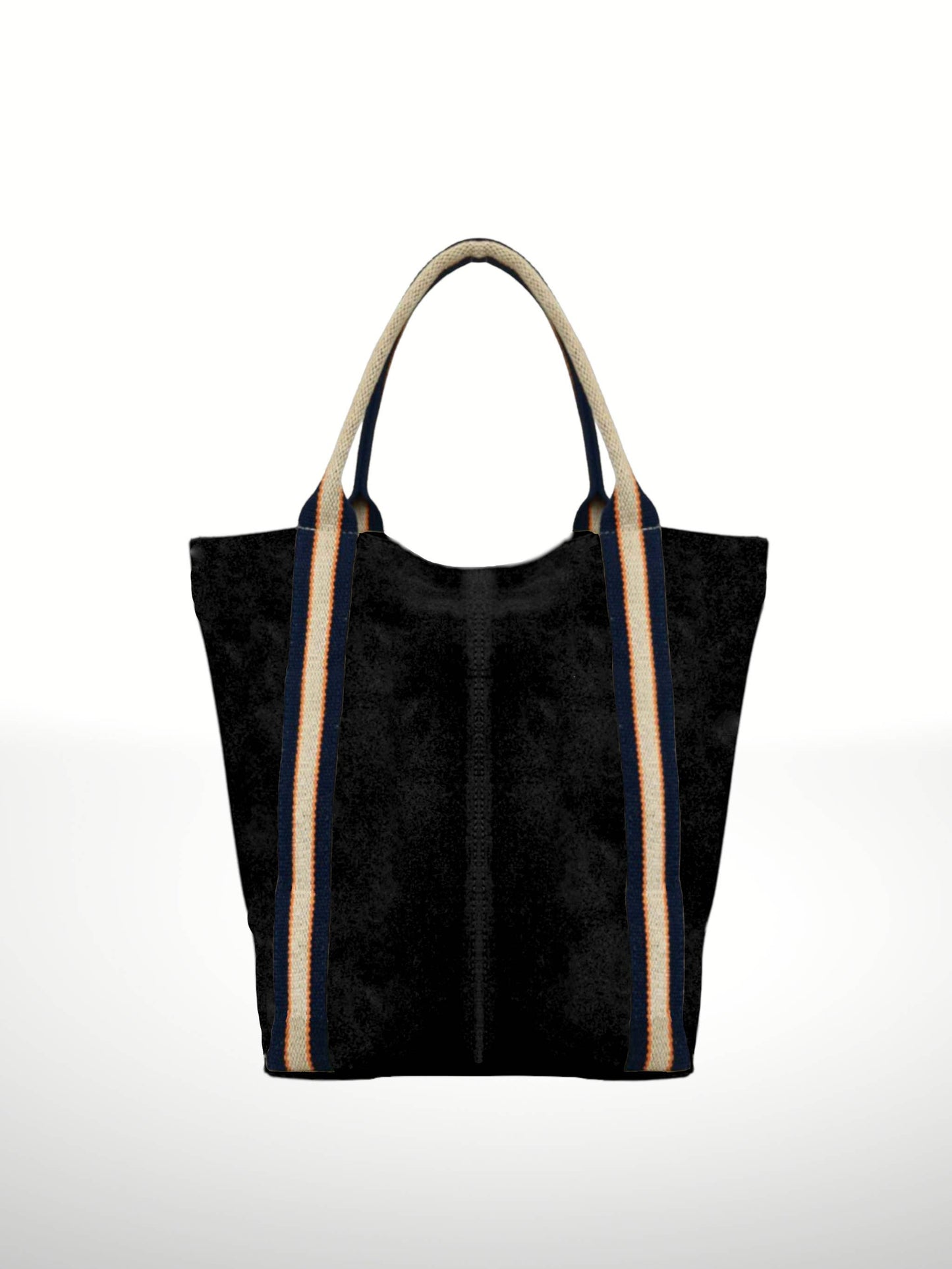 Melody Suede Leather Tote Bag 221890: Beige