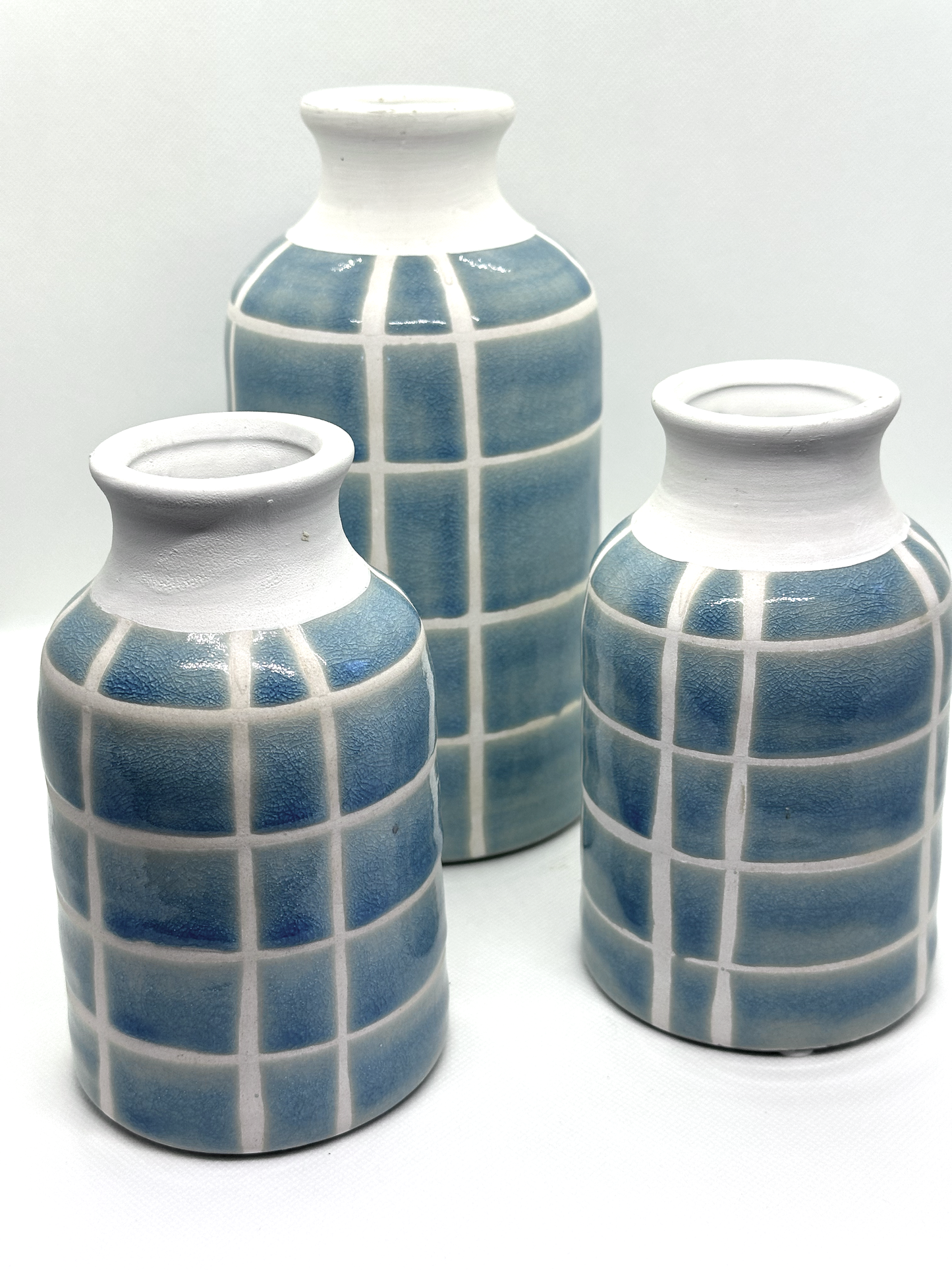 Large Blue Glazed Vase