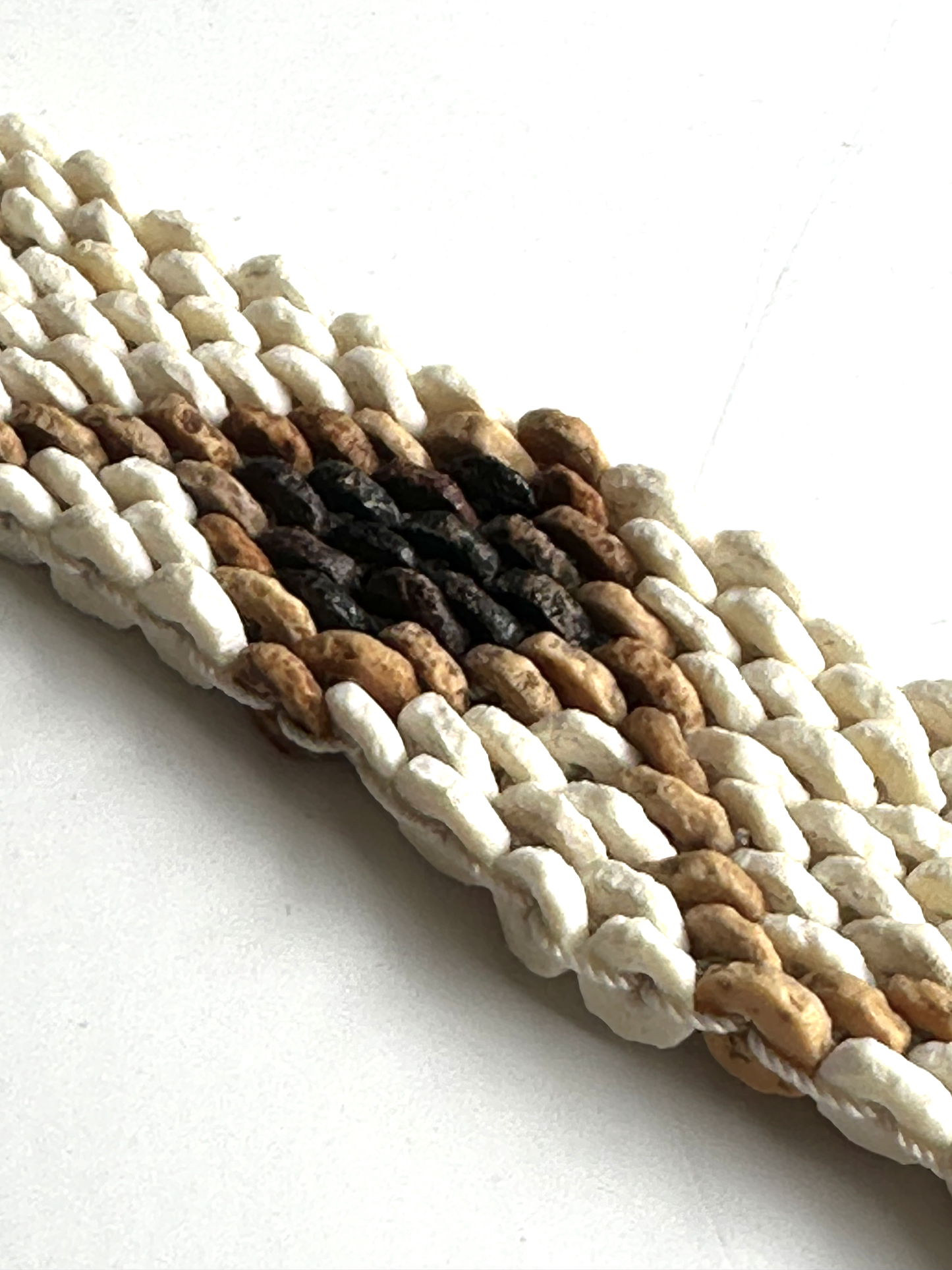 Handwoven Saucer Bead Bracelet