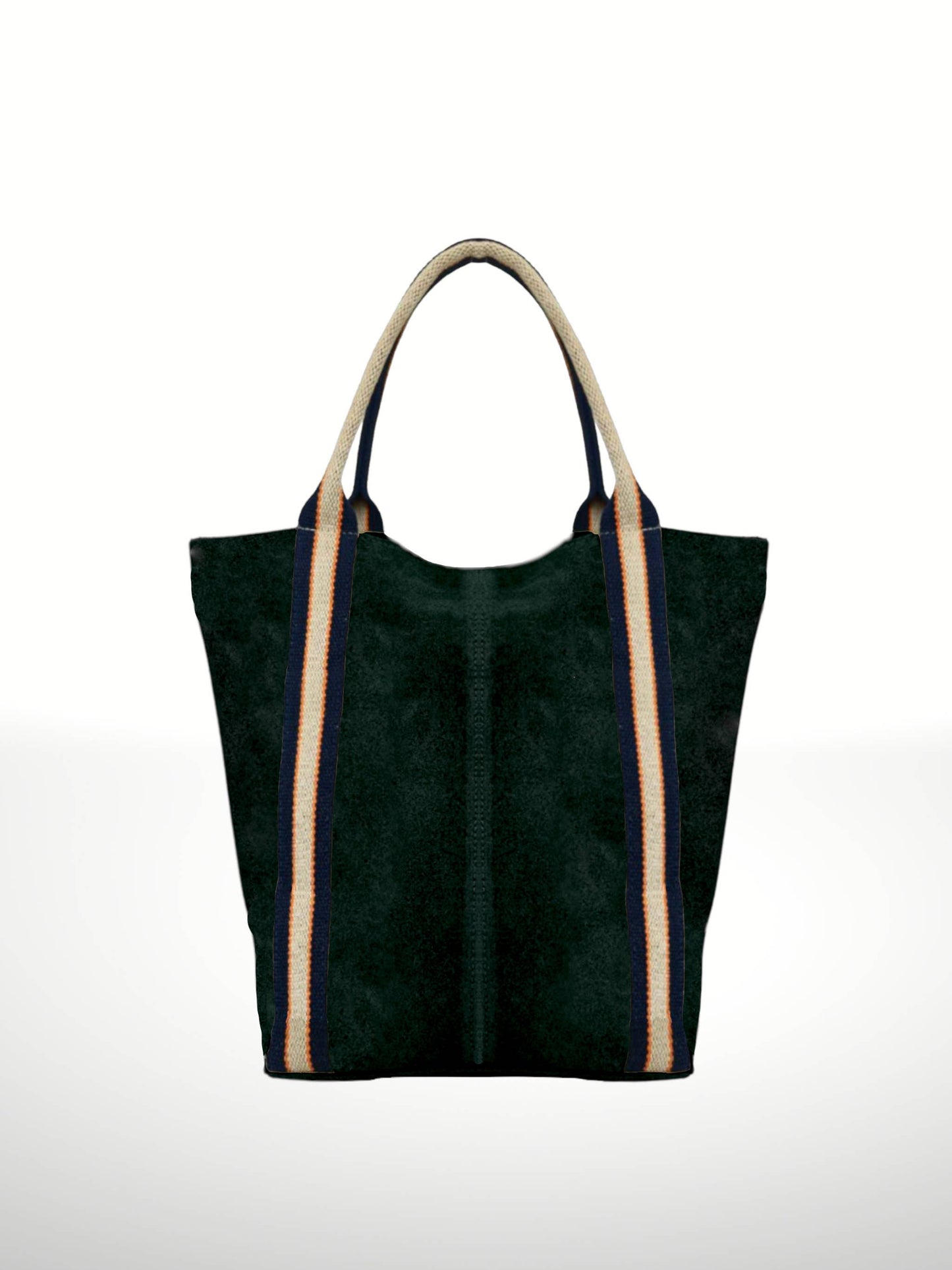 Melody Suede Leather Tote Bag 221890: Beige