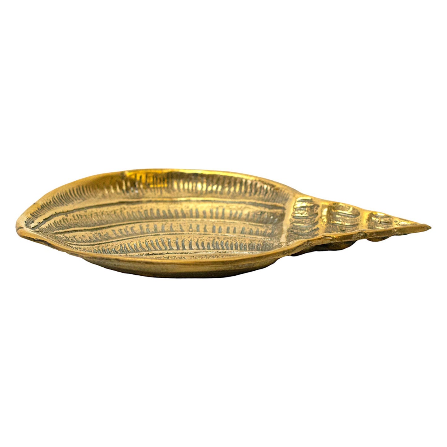 Brass Seashell Shaped Jewelry Dish
