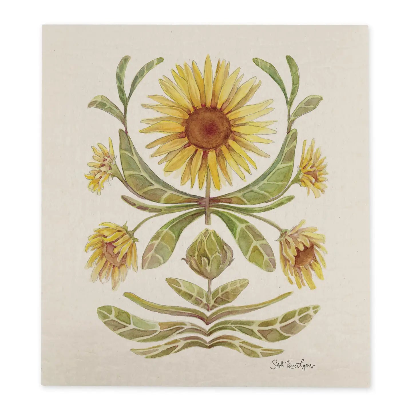 Sunflower Swedish Dishcloth