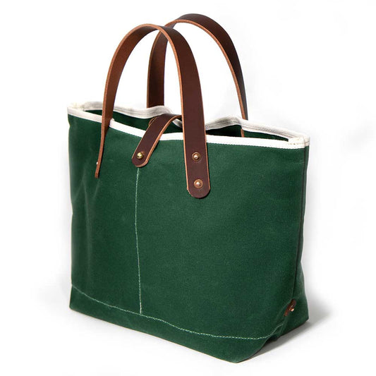 Tennis Green Waxed Canvas Mini Tote