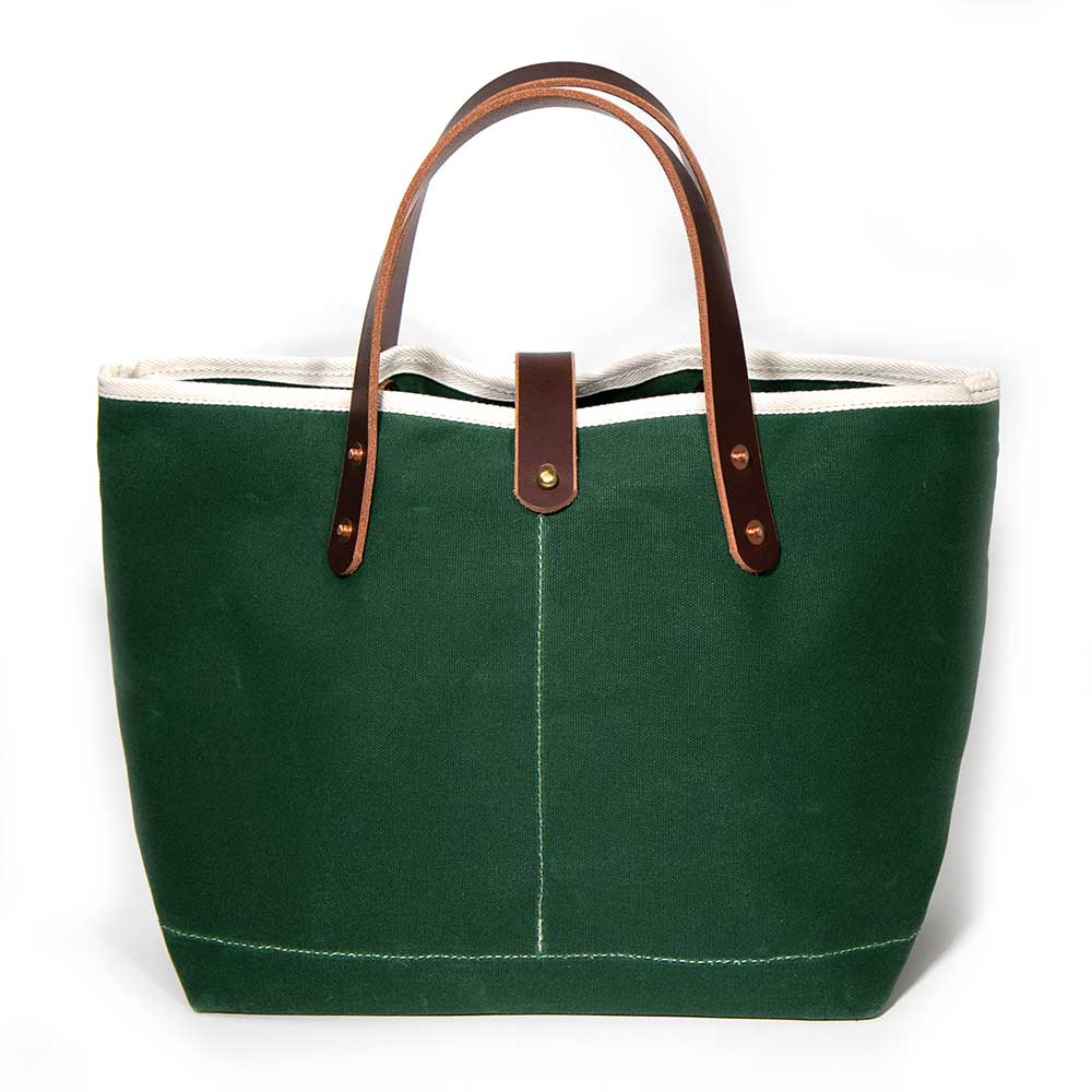 Tennis Green Waxed Canvas Mini Tote