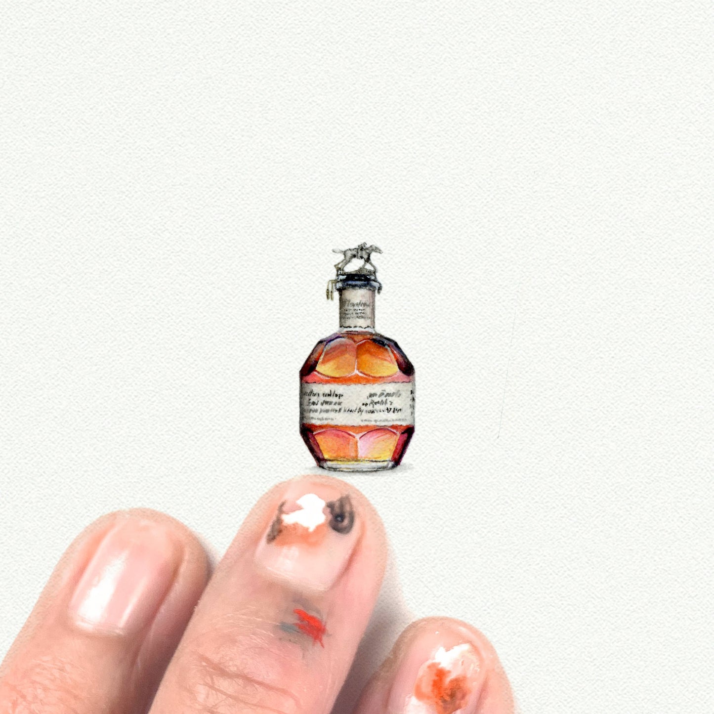 Blantons Miniature Watercolor Painting  - art print