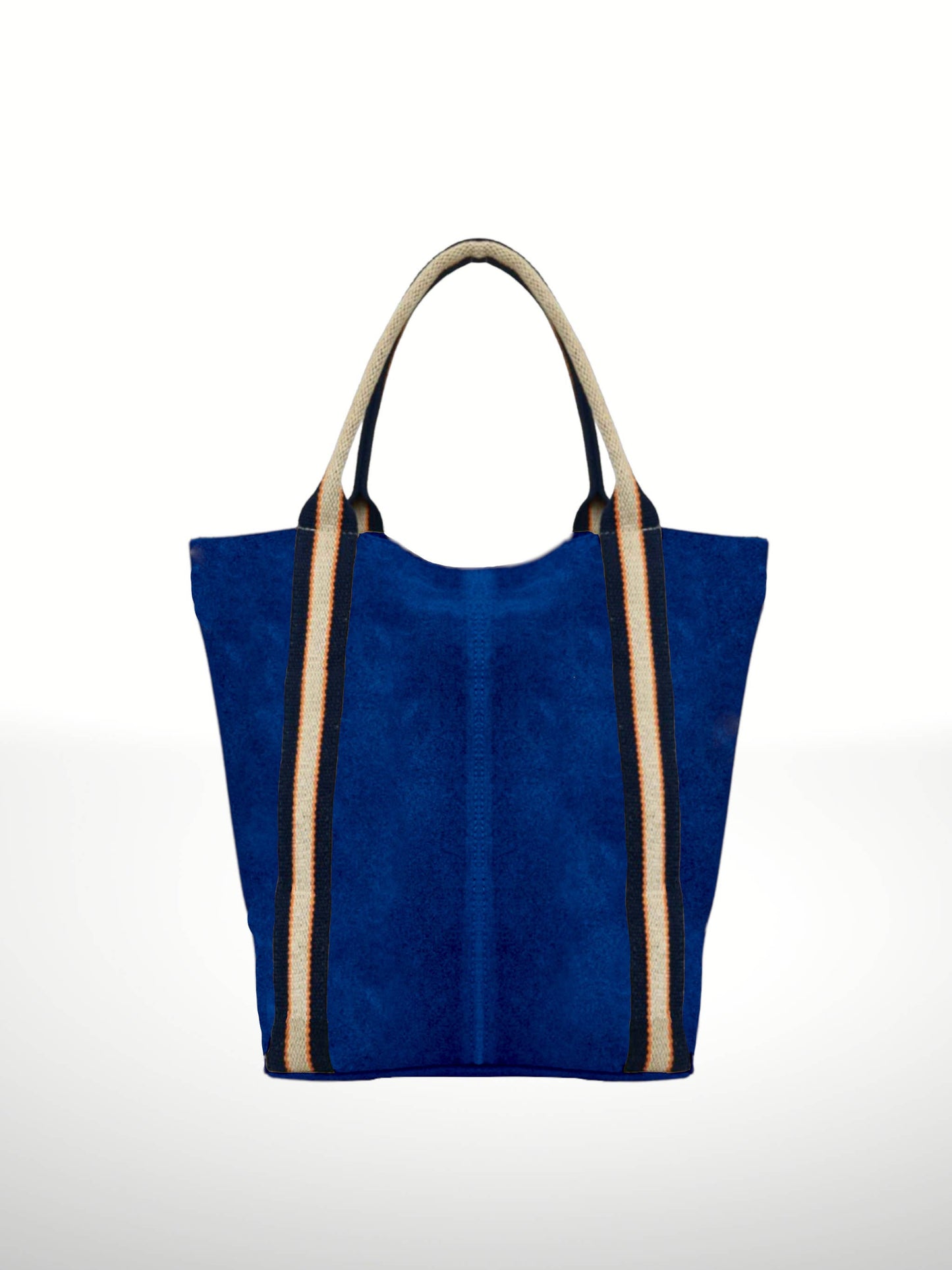 Melody Suede Leather Tote Bag 221890: Beige