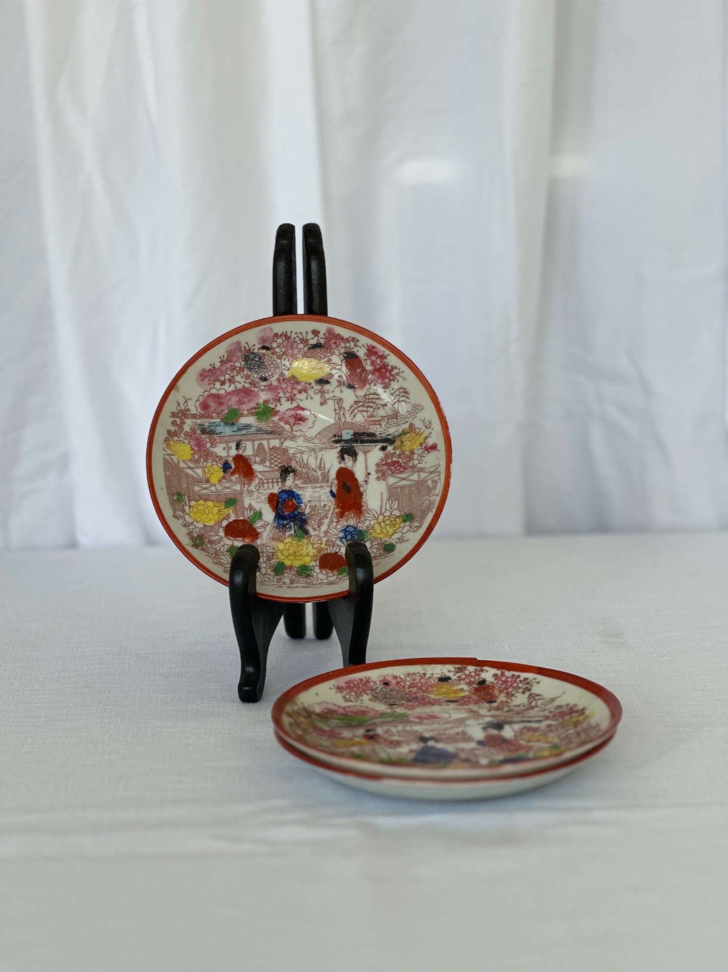 Painted Asian Style Saucer