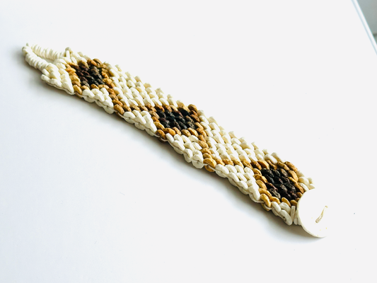 Handwoven Saucer Bead Bracelet