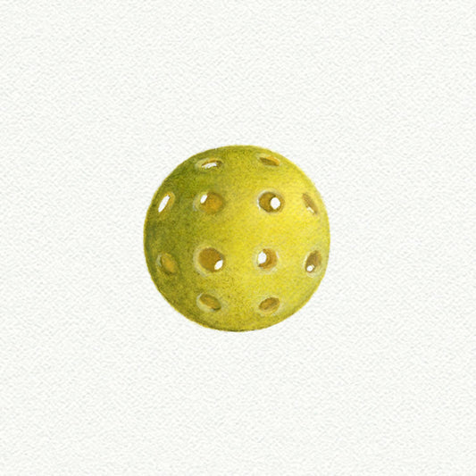 Pickleball Miniature Watercolor Painting - Art Print