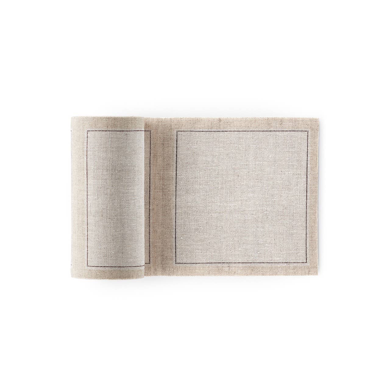 Natural Linen Cocktail Napkins 50 Units