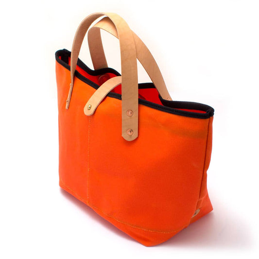 Orange Waxed Canvas All Day Mini Tote