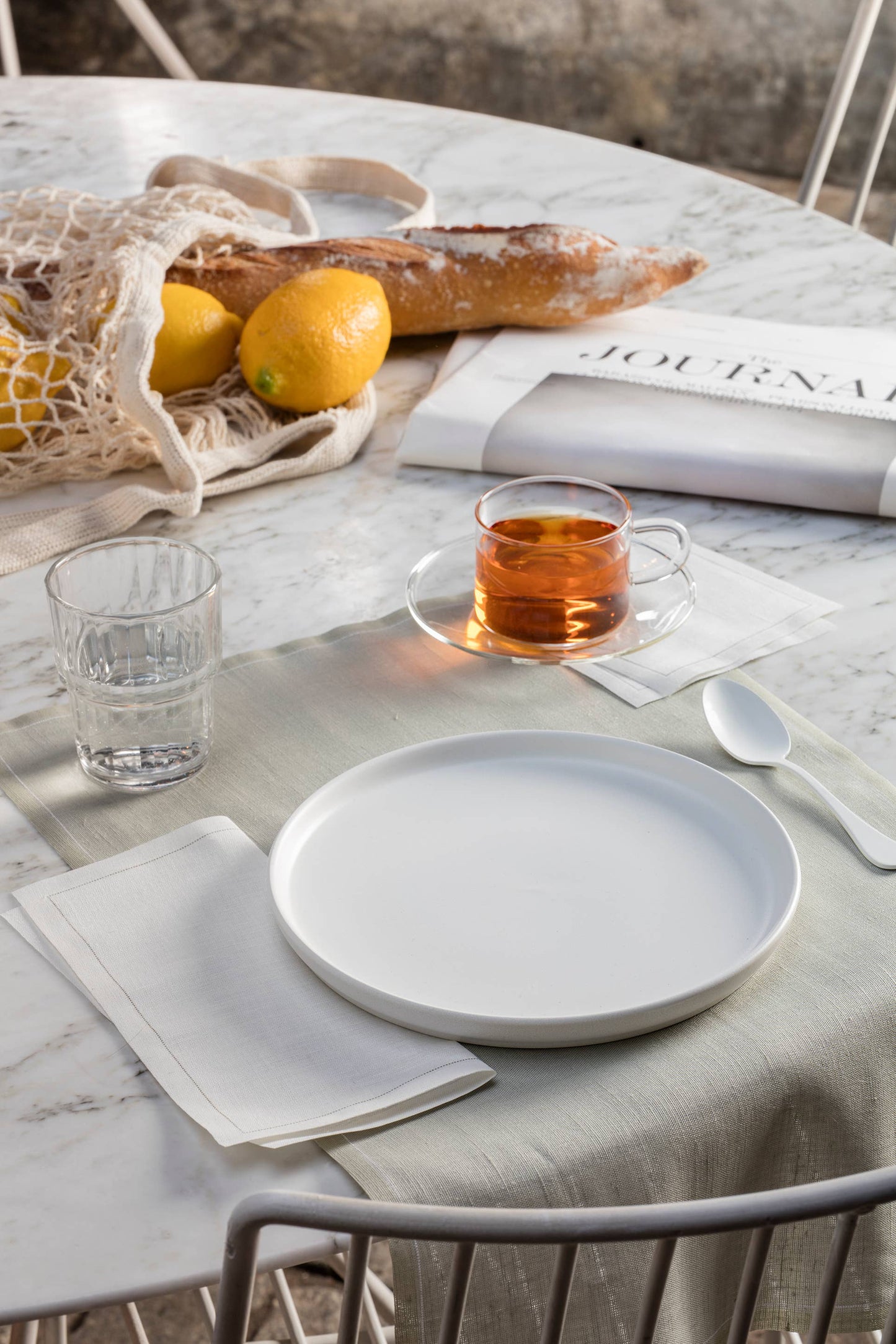 Cream Linen Cocktail Napkins 50 Units