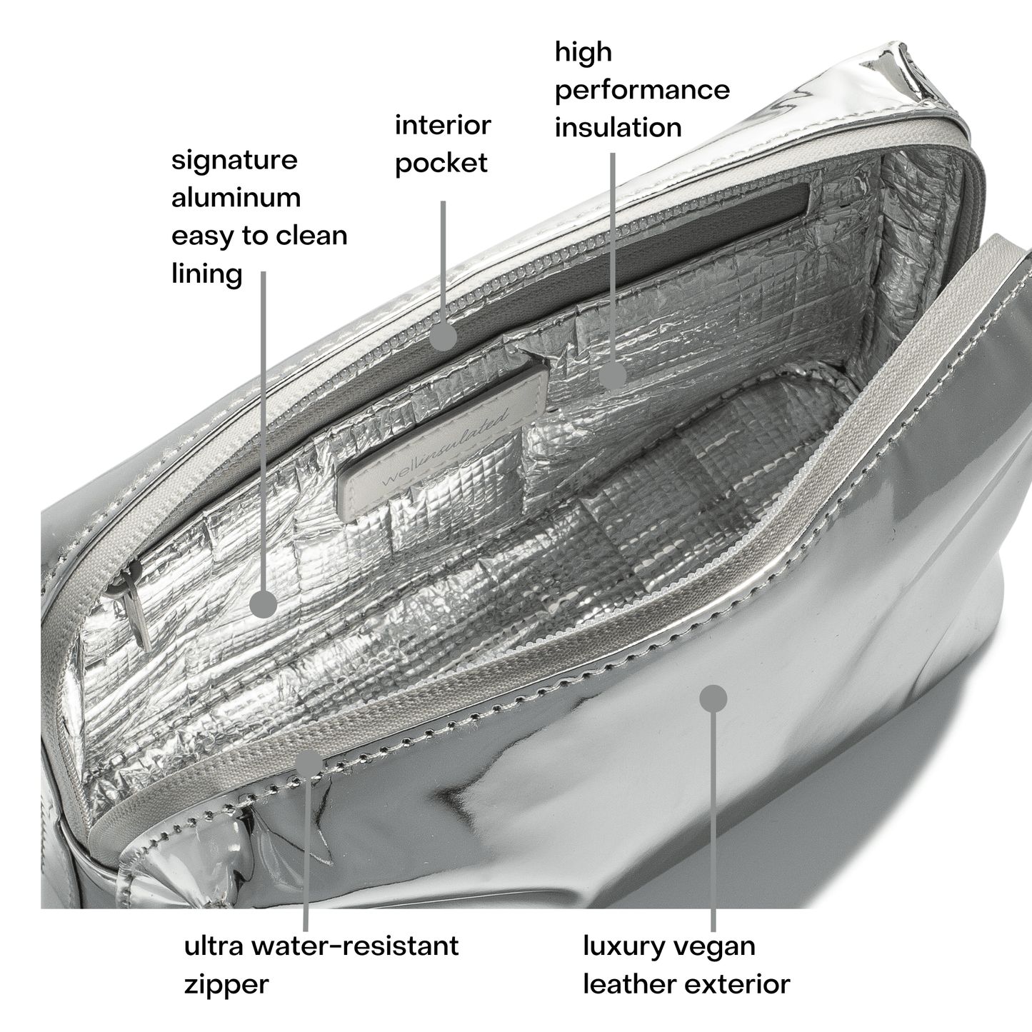 Performance Beauty Bag - Silver