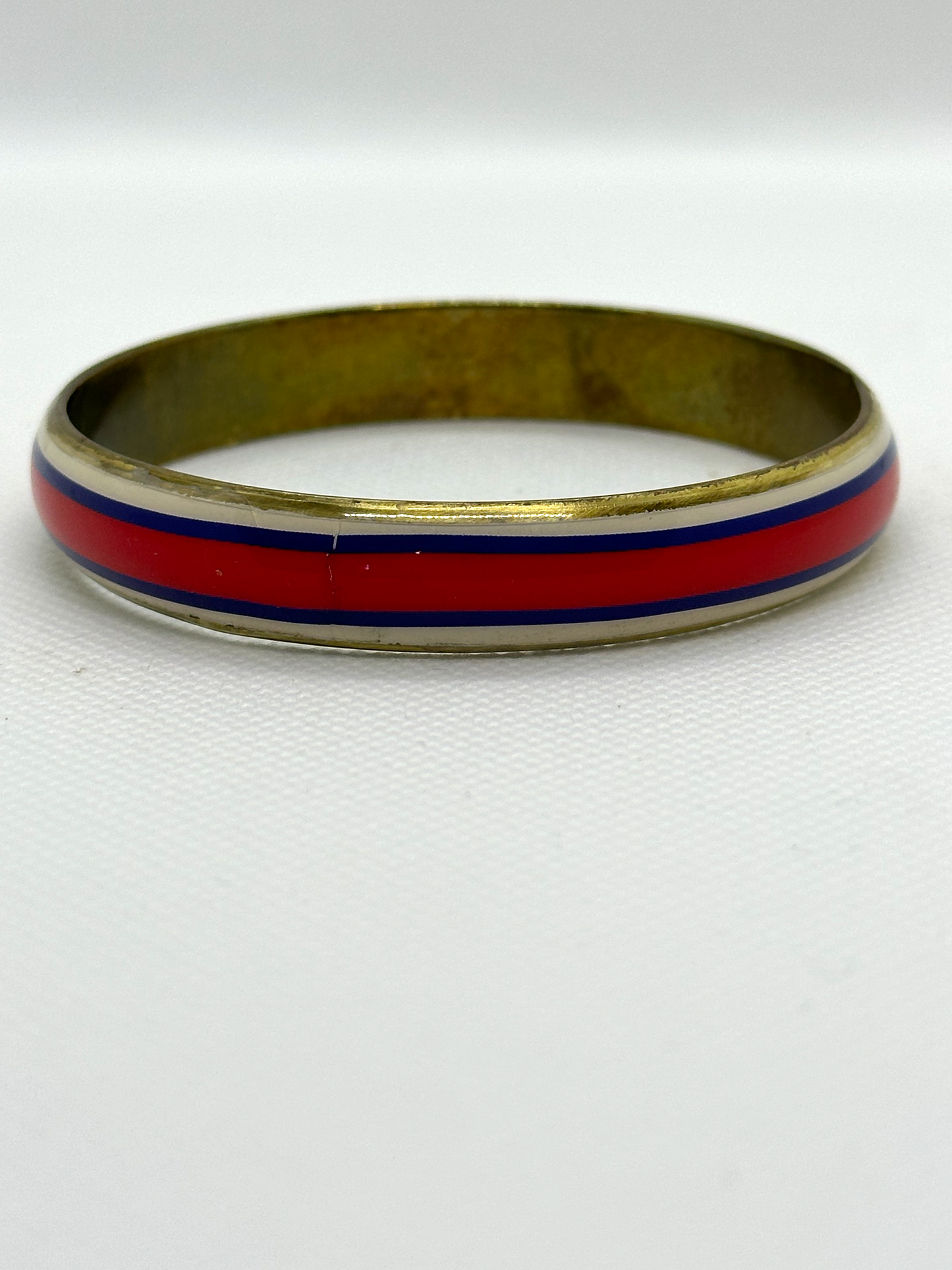 vintage Red White and Blue Bangle