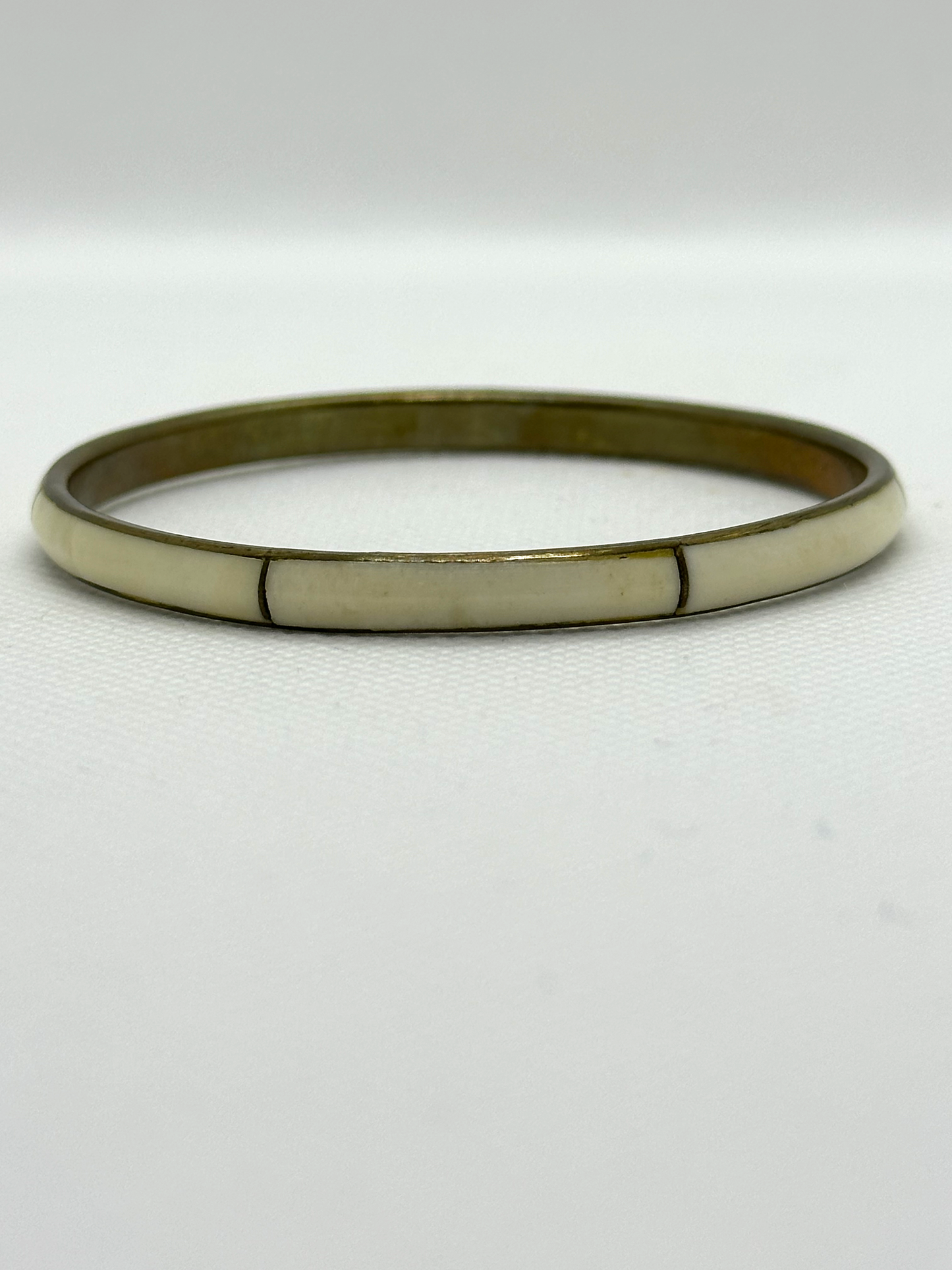 Vintage Brass and Bone Sim Bangle