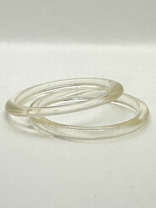 lucite bangle pair