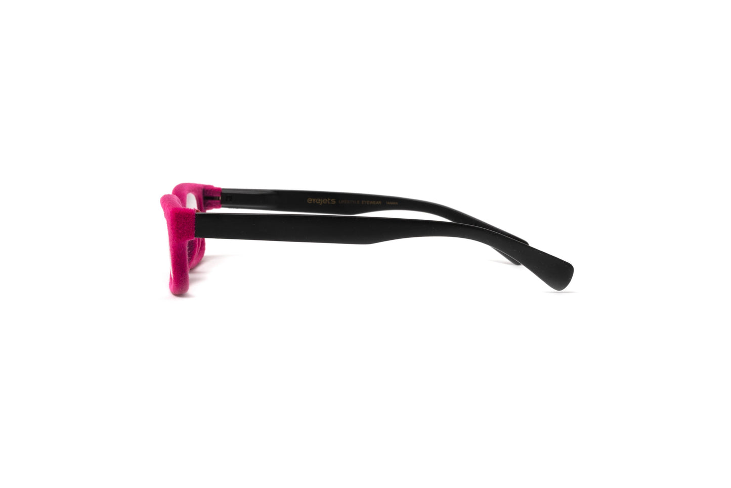 Sydney Pink Velvet Reading Glasses, Matte Black Temples: +1.50