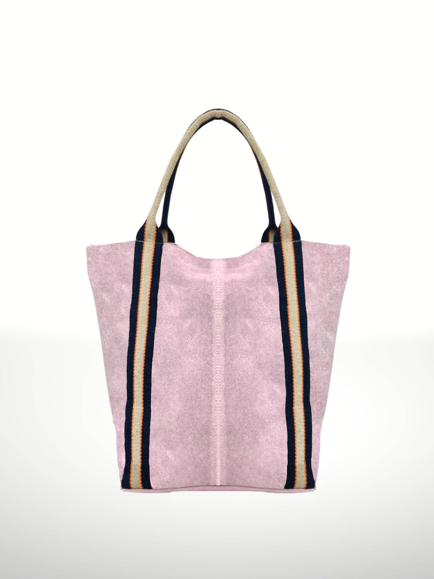 Melody Suede Leather Tote Bag 221890: Beige