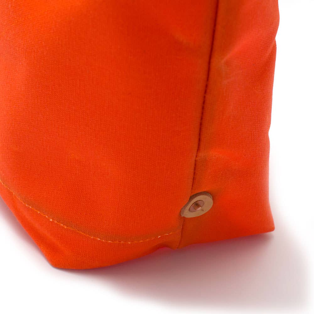 Orange Waxed Canvas All Day Mini Tote