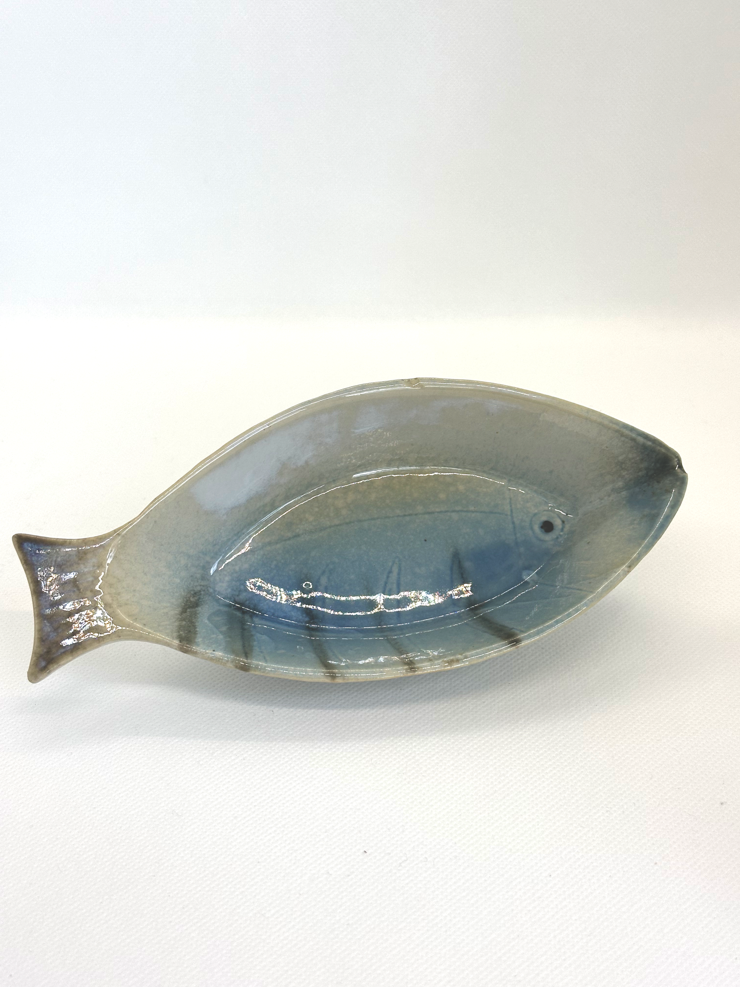 Small Fish Trinket Dish - Glazed Pottery