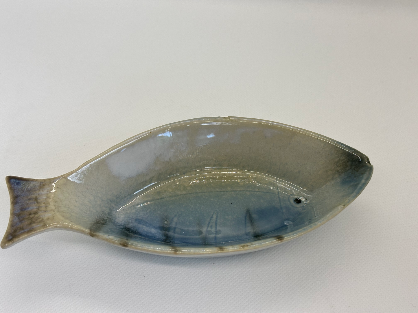 Small Fish Trinket Dish - Glazed Pottery