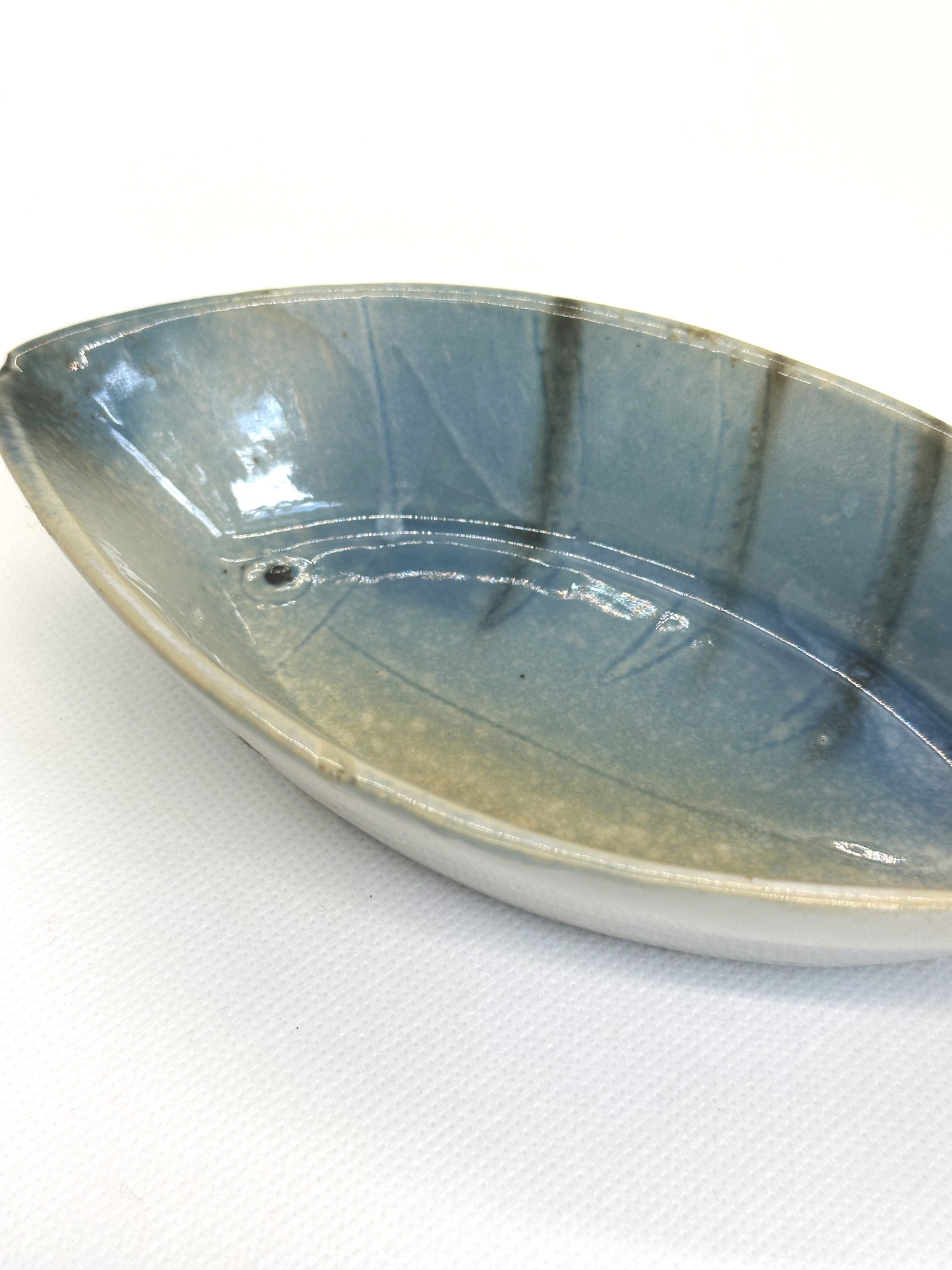 Small Fish Trinket Dish - Glazed Pottery