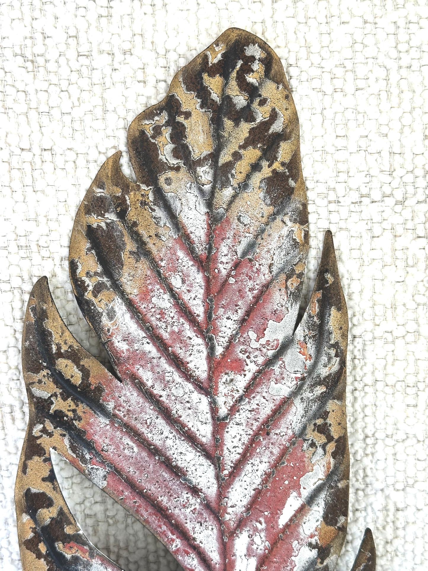 Painted Metal Leaf