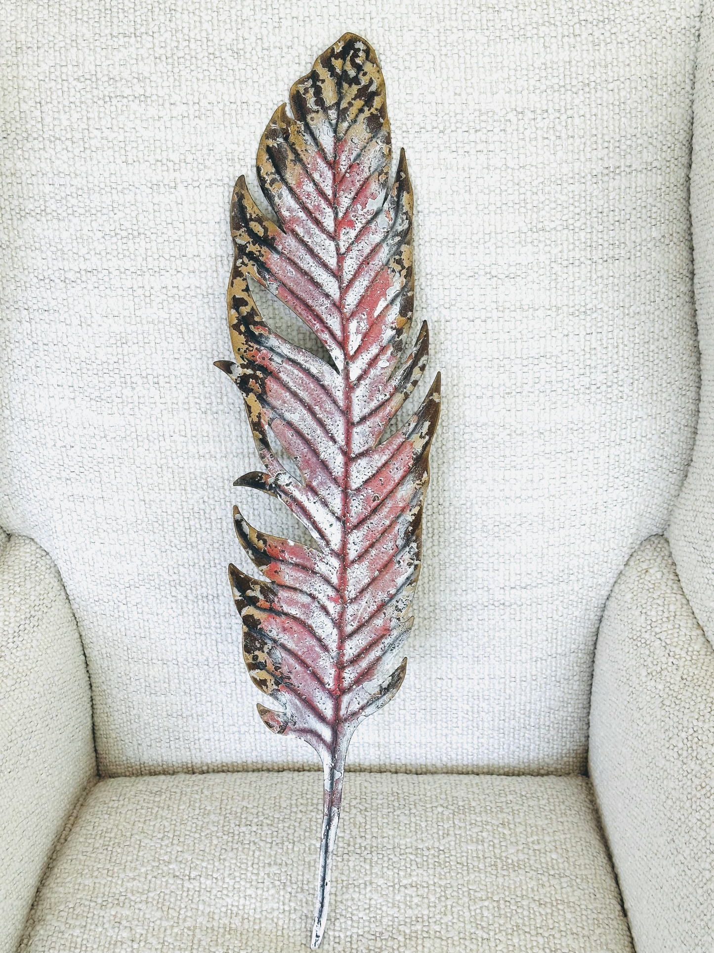 Painted Metal Leaf