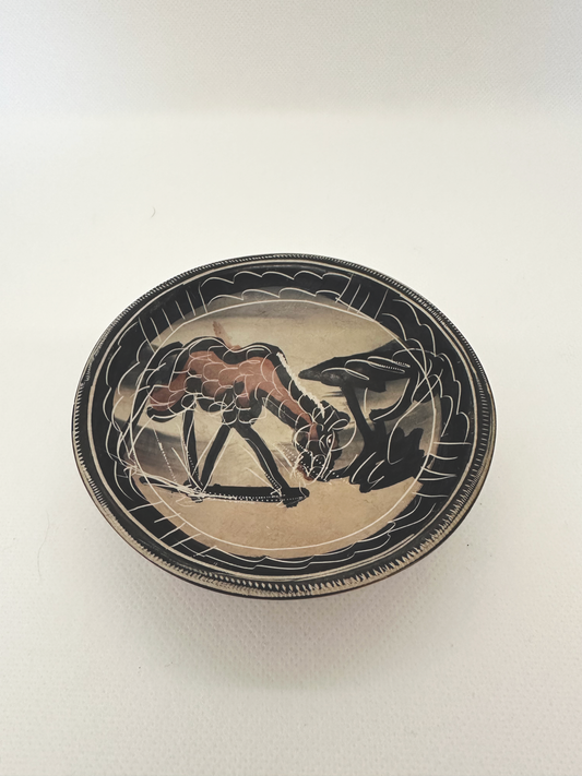 Small African Carved Soapstone Dish