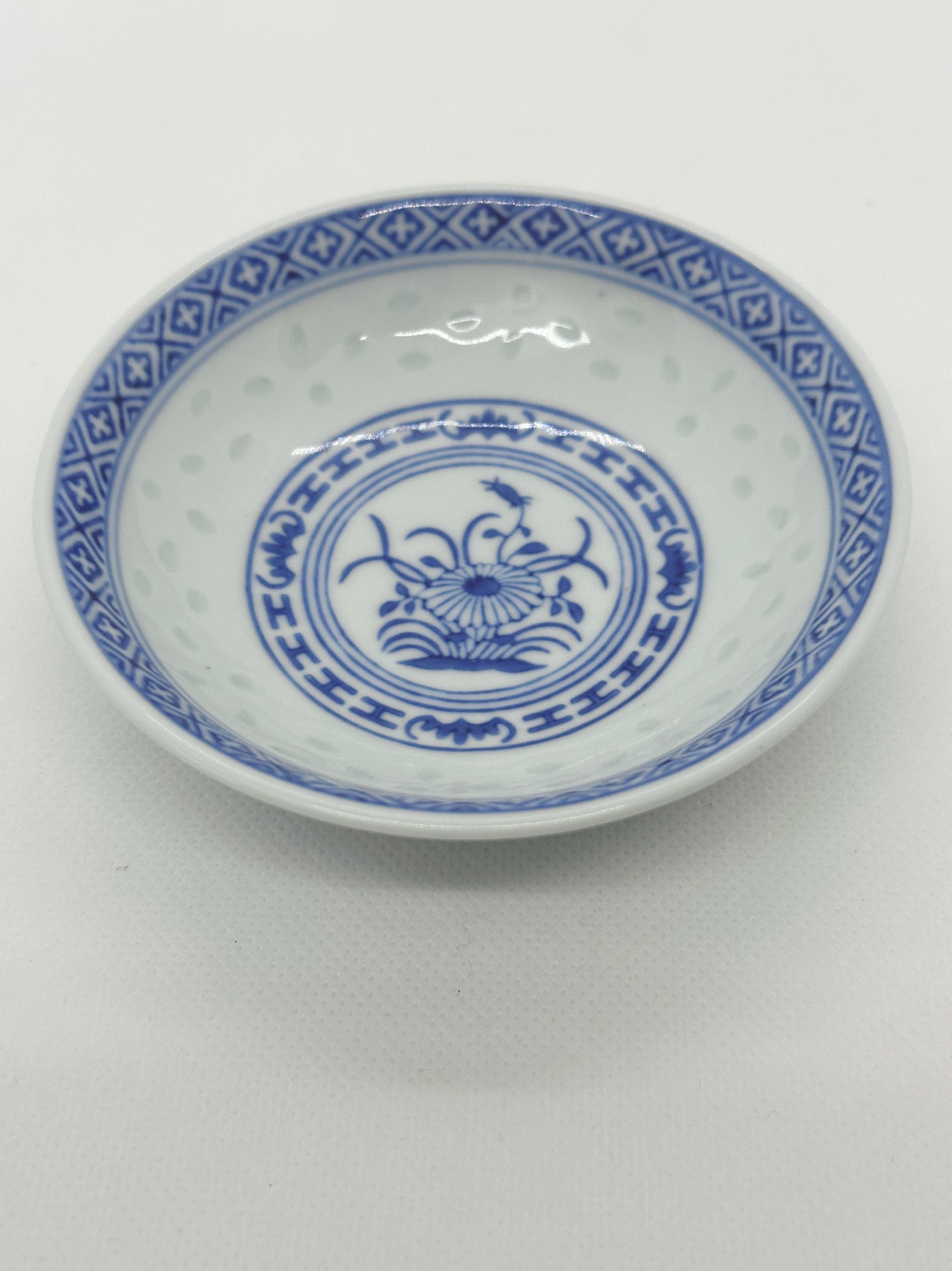 Blue and White Asian Style Small Saucers