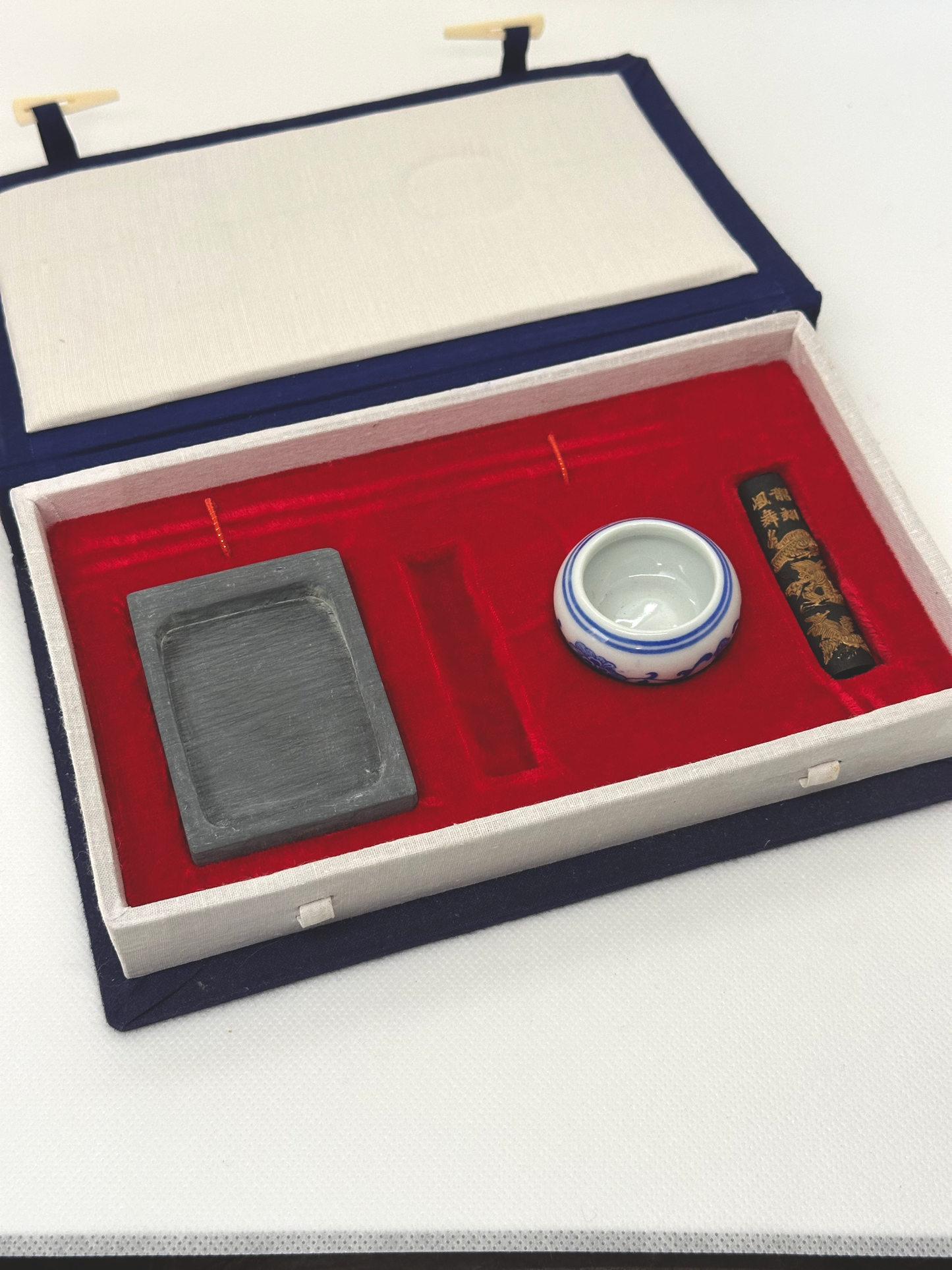 Linen Bound Box for asian ink set