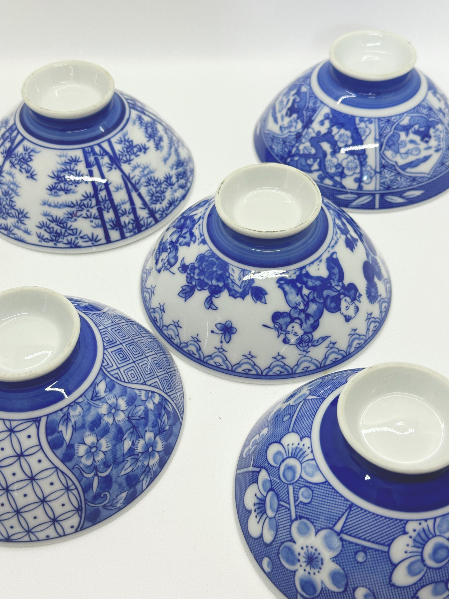 Blue and White Sake Bowl