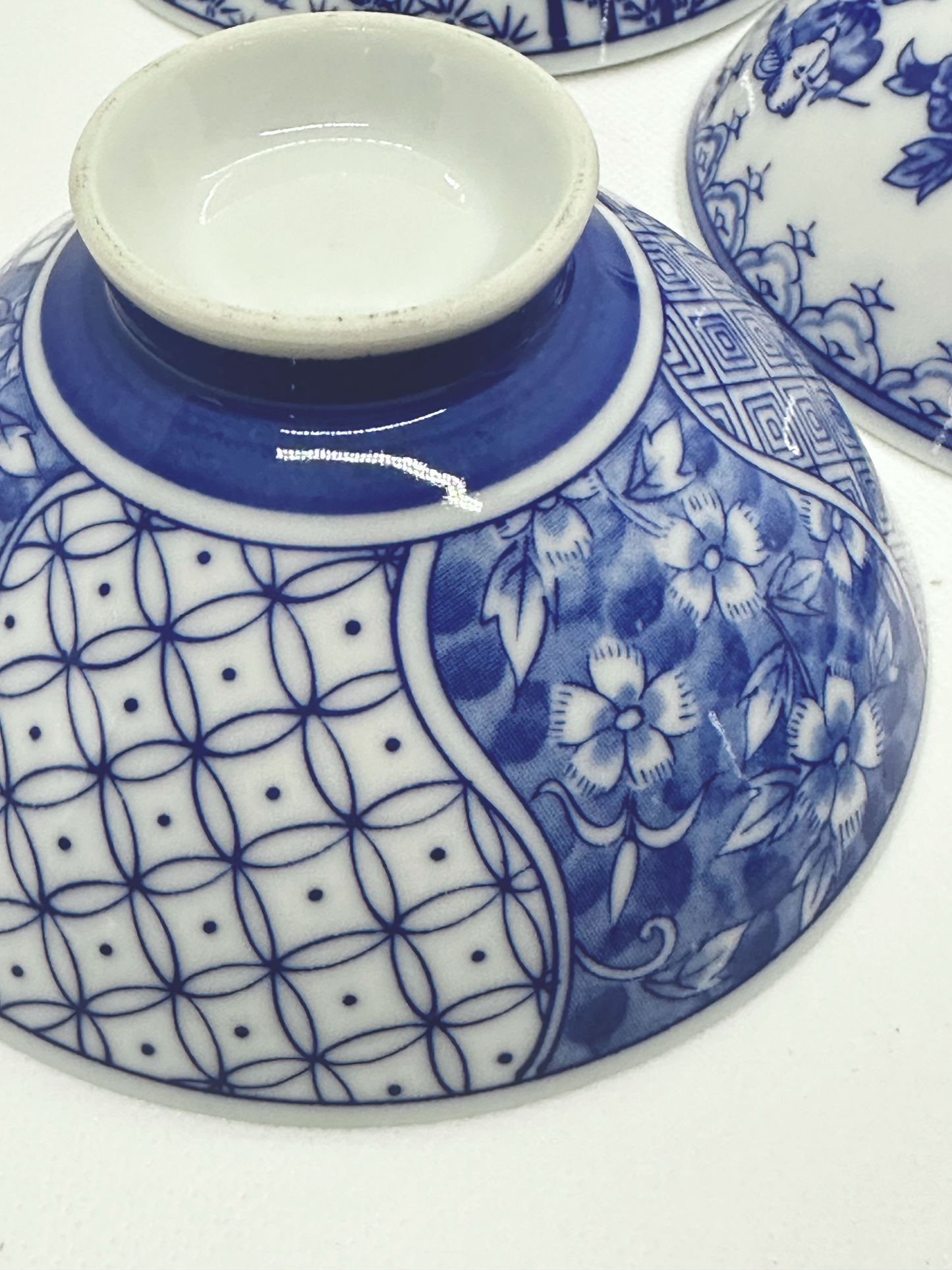 Blue and White Sake Bowl