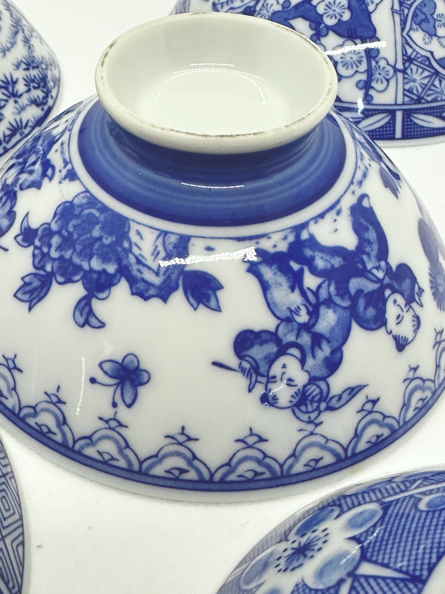 Blue and White Sake Bowl