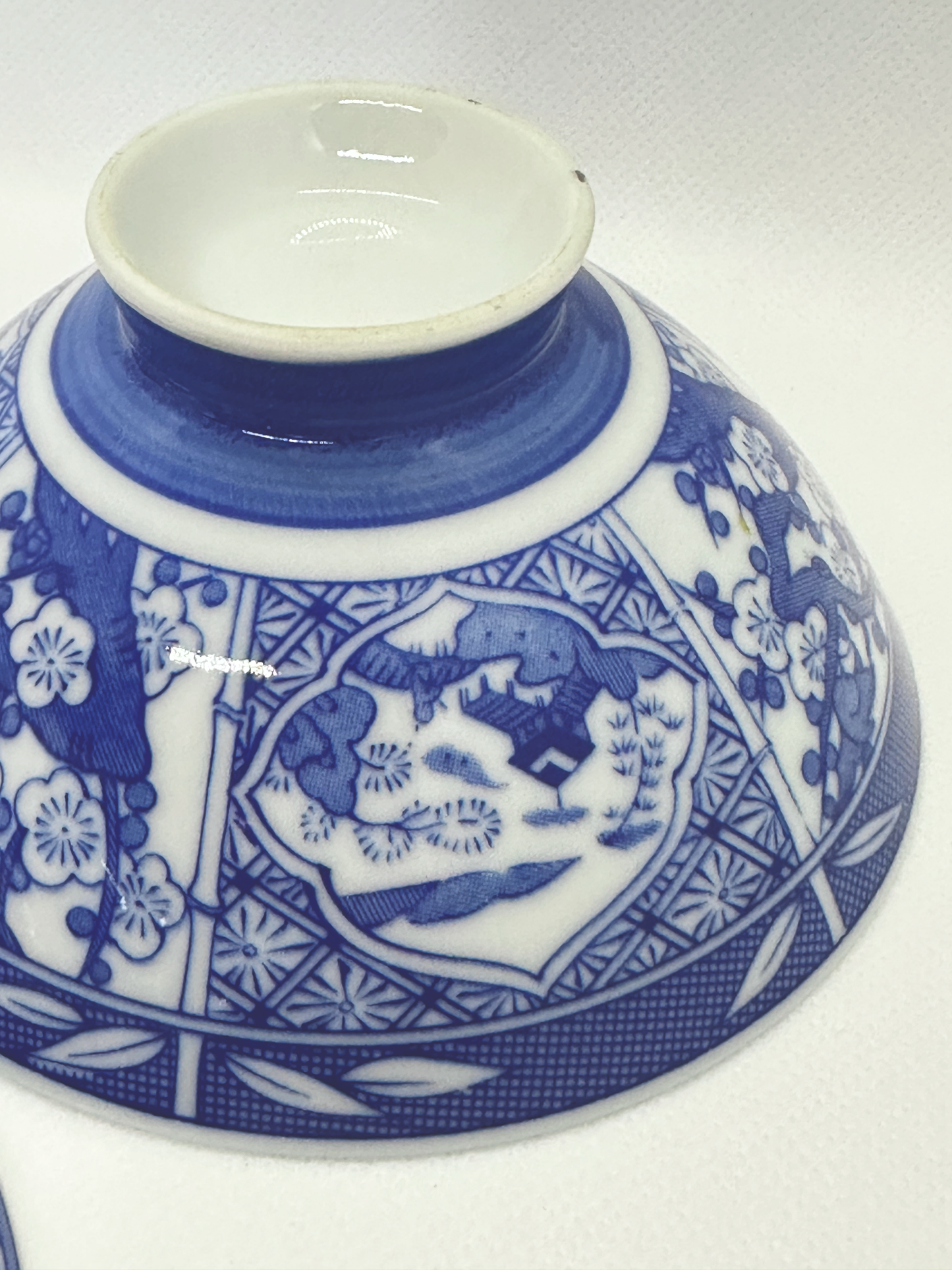 Blue and White Sake Bowl