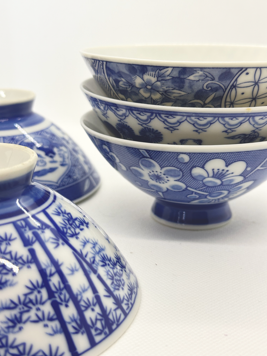 Blue and White Sake Bowl