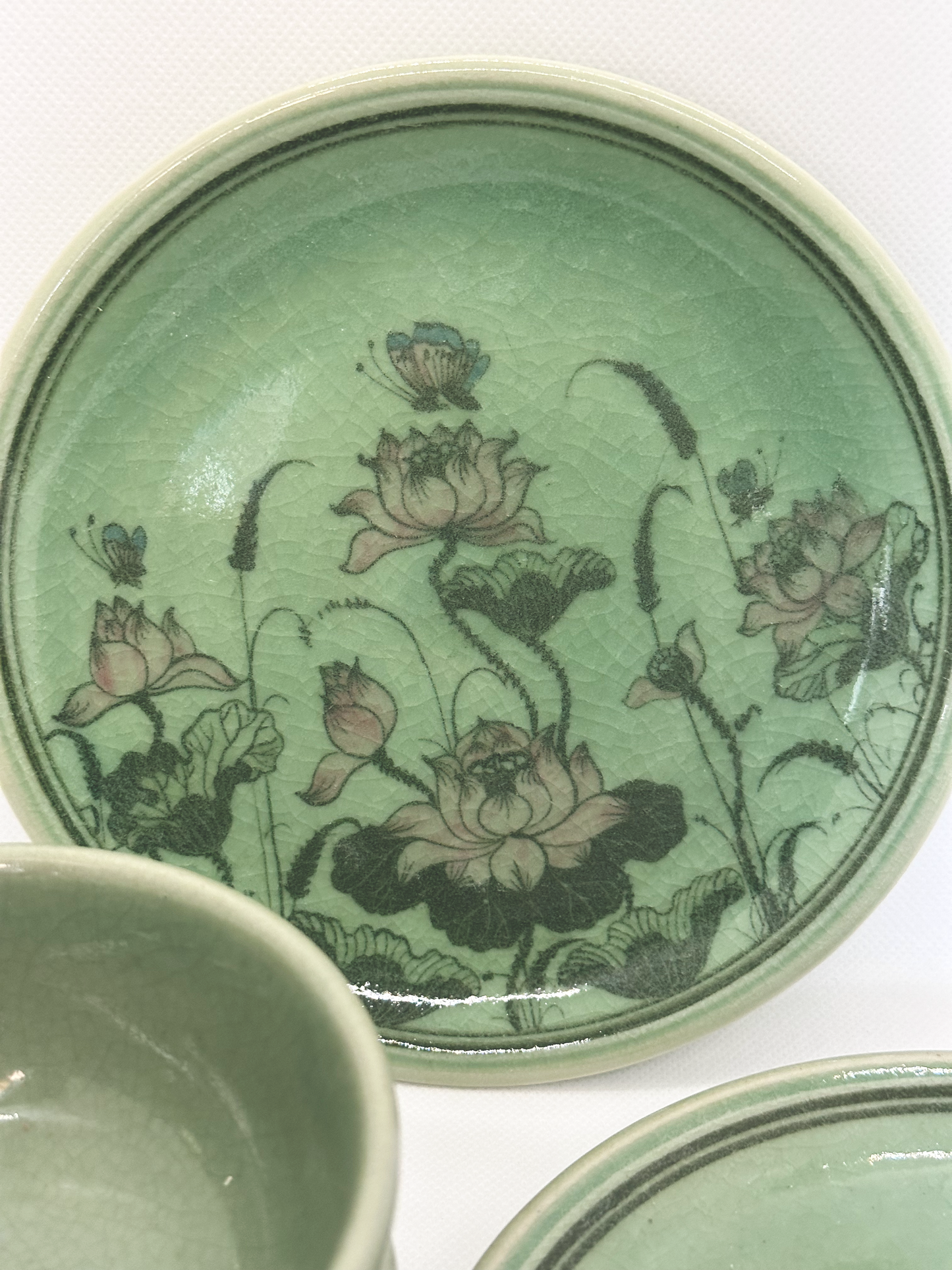 Novica Lotus Celadon Dishes