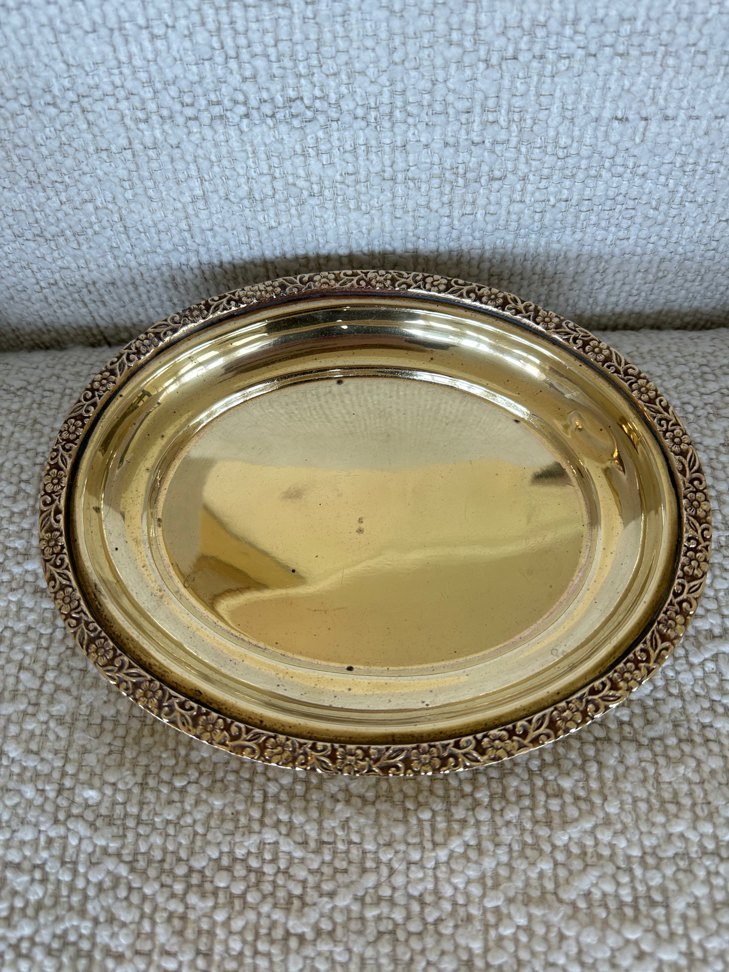 Small Oval Brass Tray