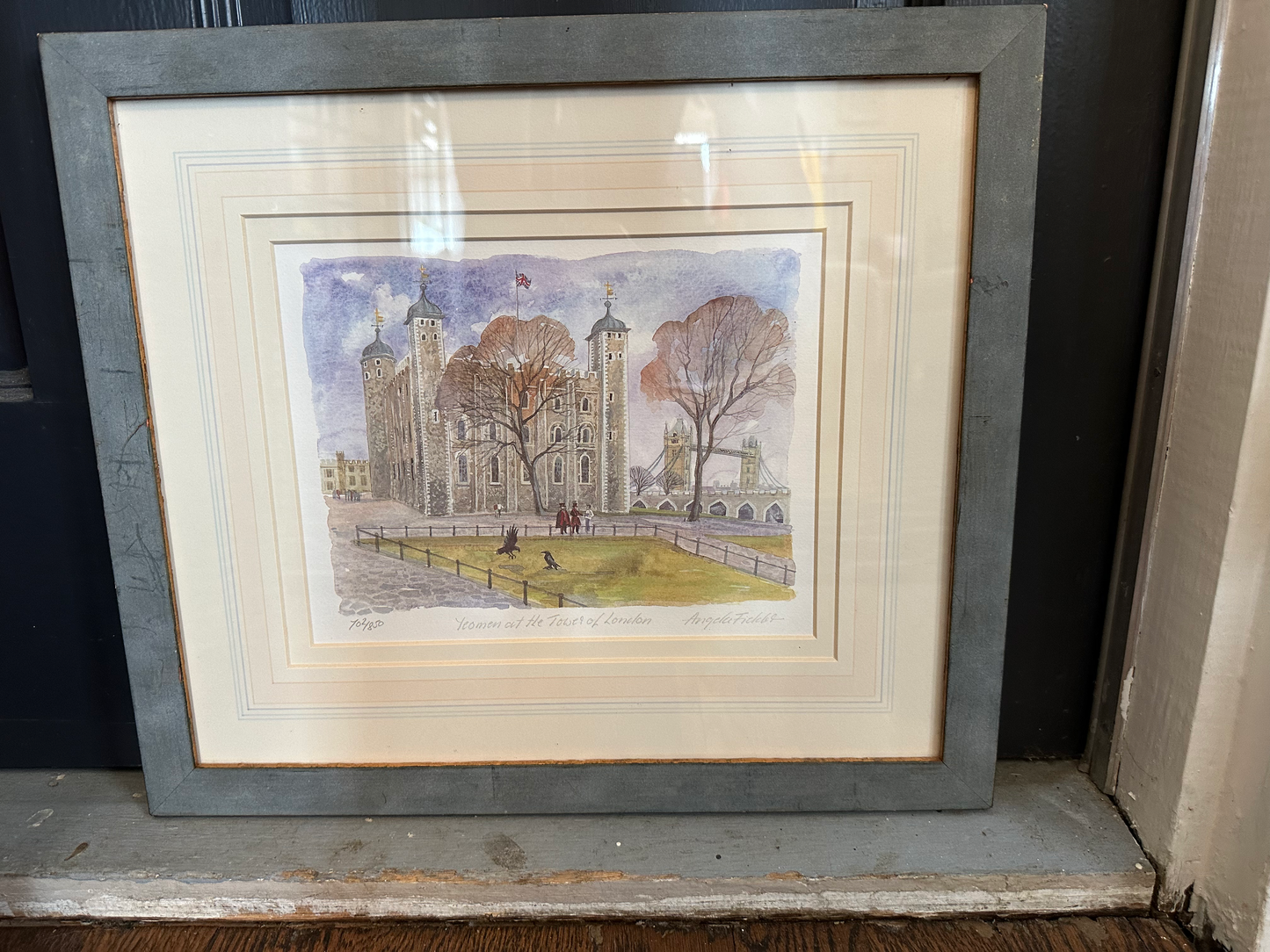 Tower of London Print Framed with Multiple Matts