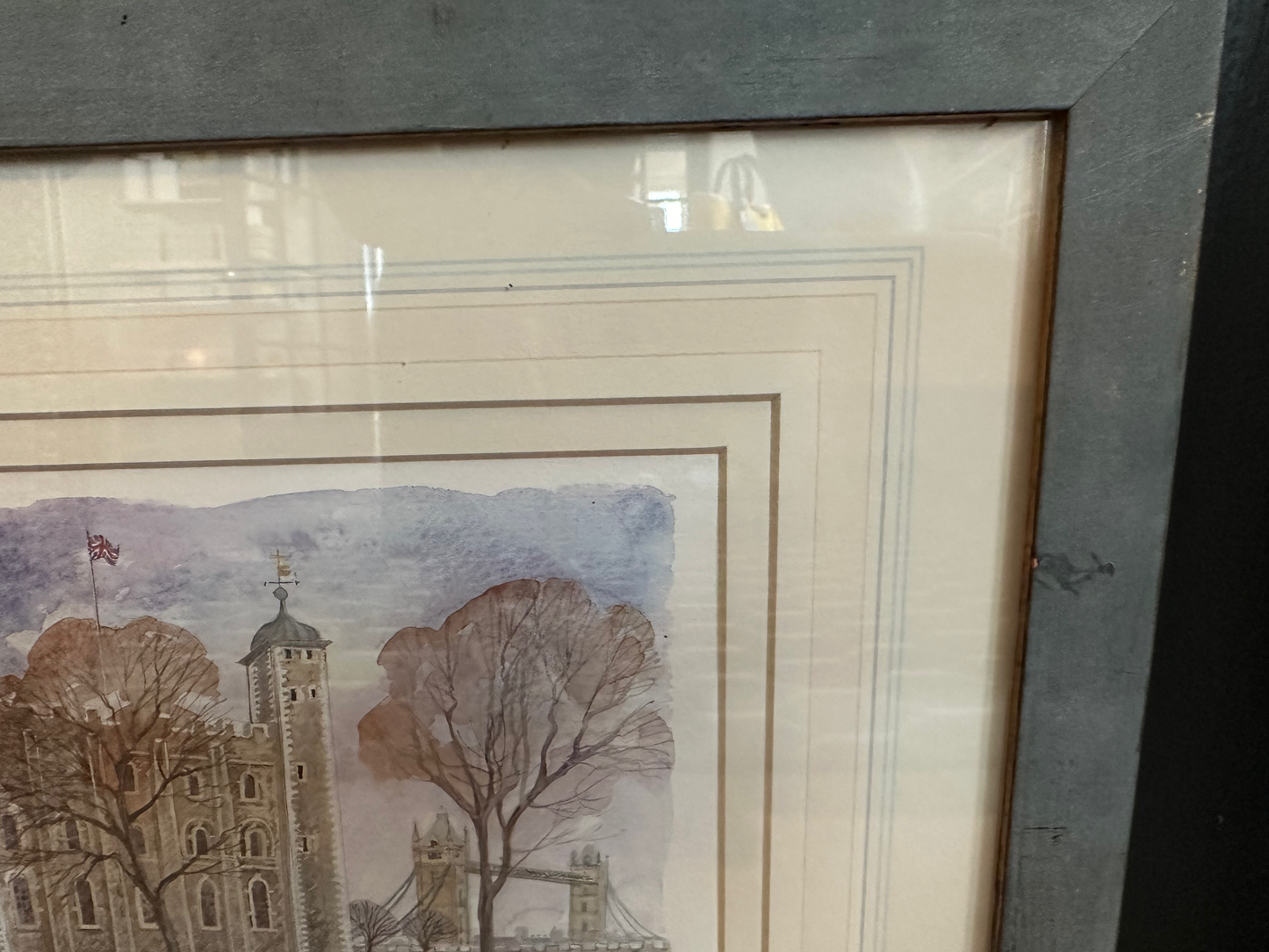 Tower of London Print Framed with Multiple Matts