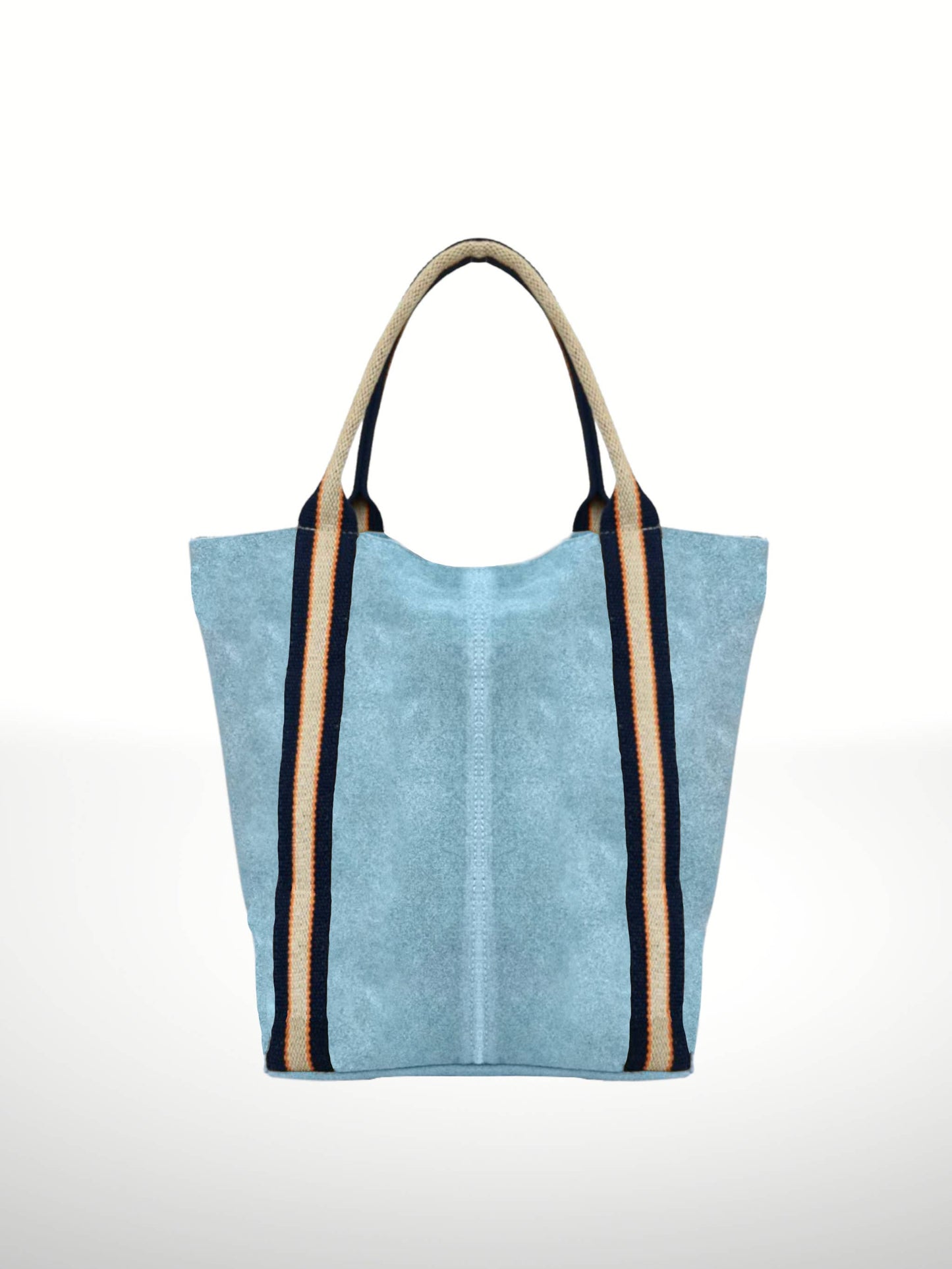 Melody Suede Leather Tote Bag 221890: Beige