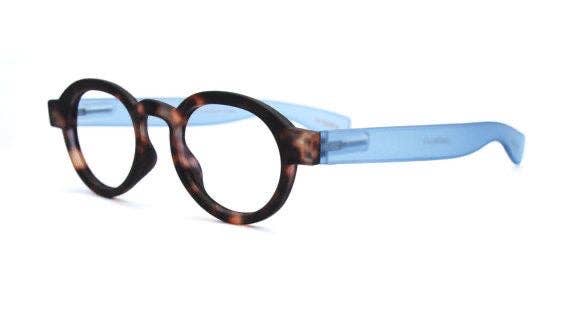 London Rubberized Blue & Tortoise Men's Reading Glasses: +1.50