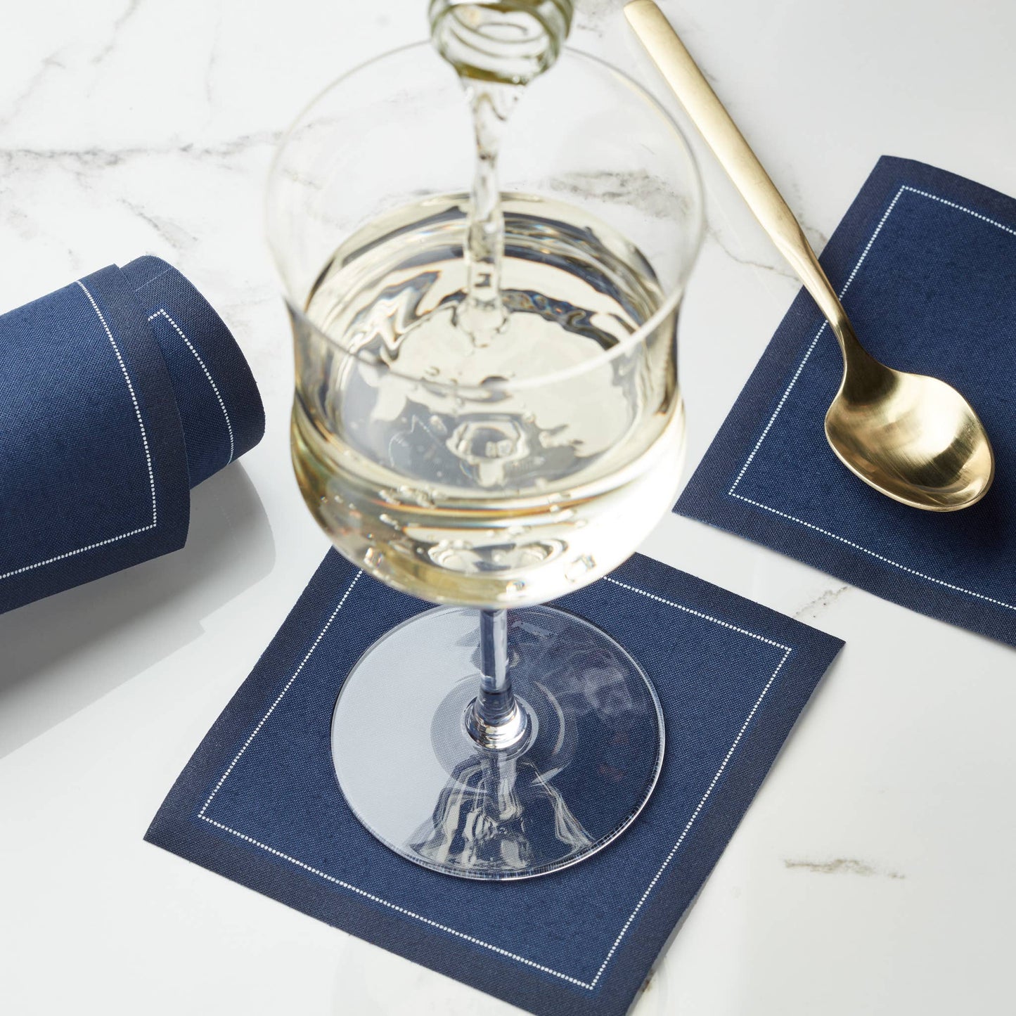 Petrol Blue cocktail Napkin