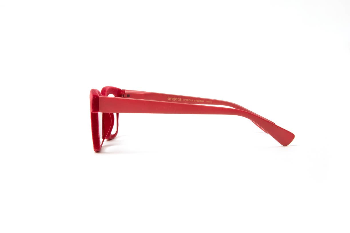 Dubai Red Velvet Unisex Reading Glasses: +1.50