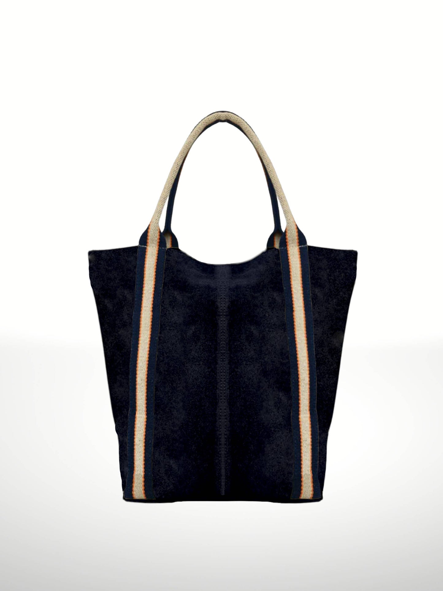 Melody Suede Leather Tote Bag 221890: Beige