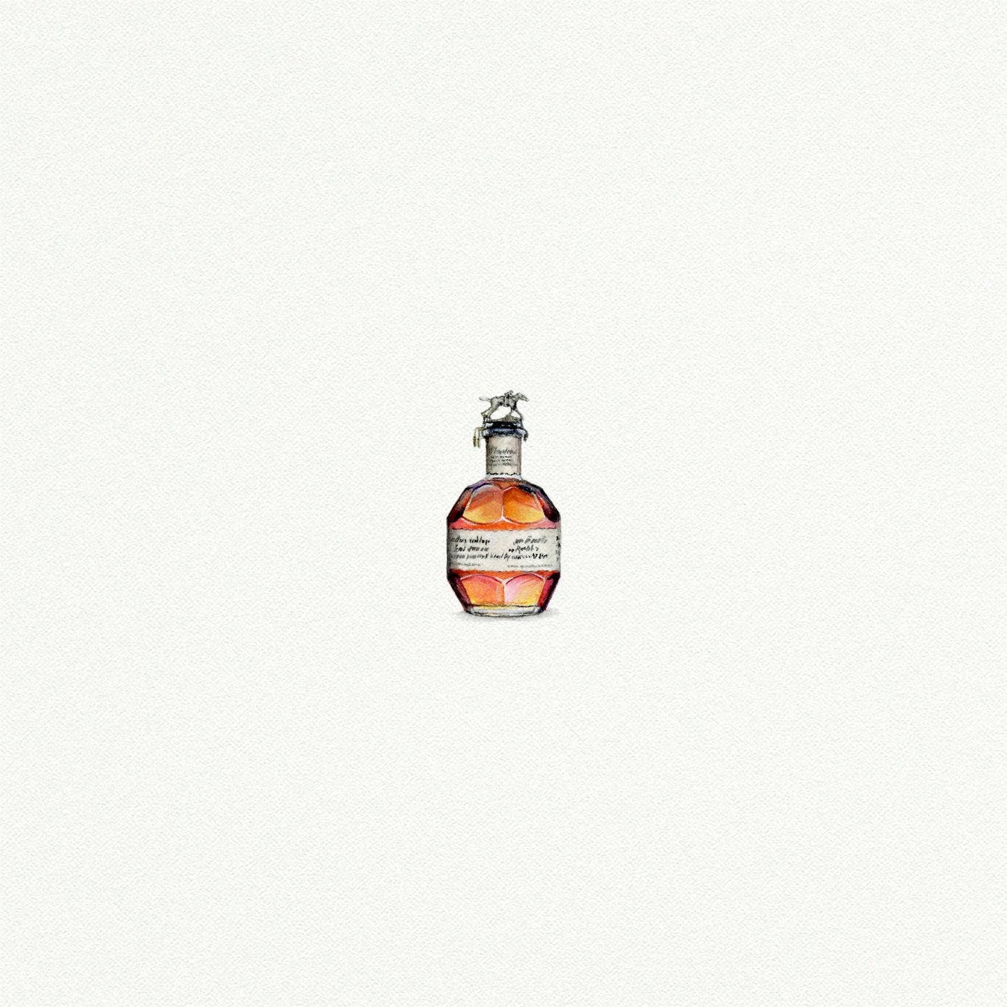 Blantons Miniature Watercolor Painting  - art print