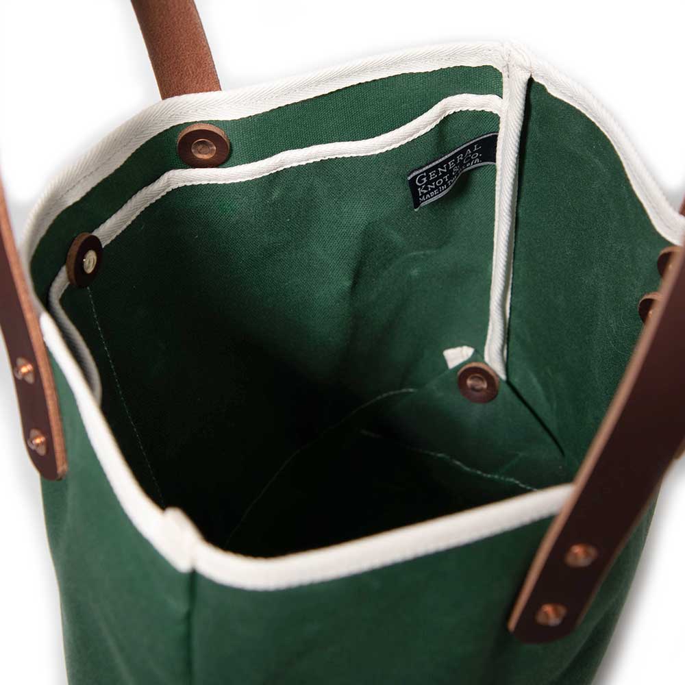 Tennis Green Waxed Canvas Mini Tote