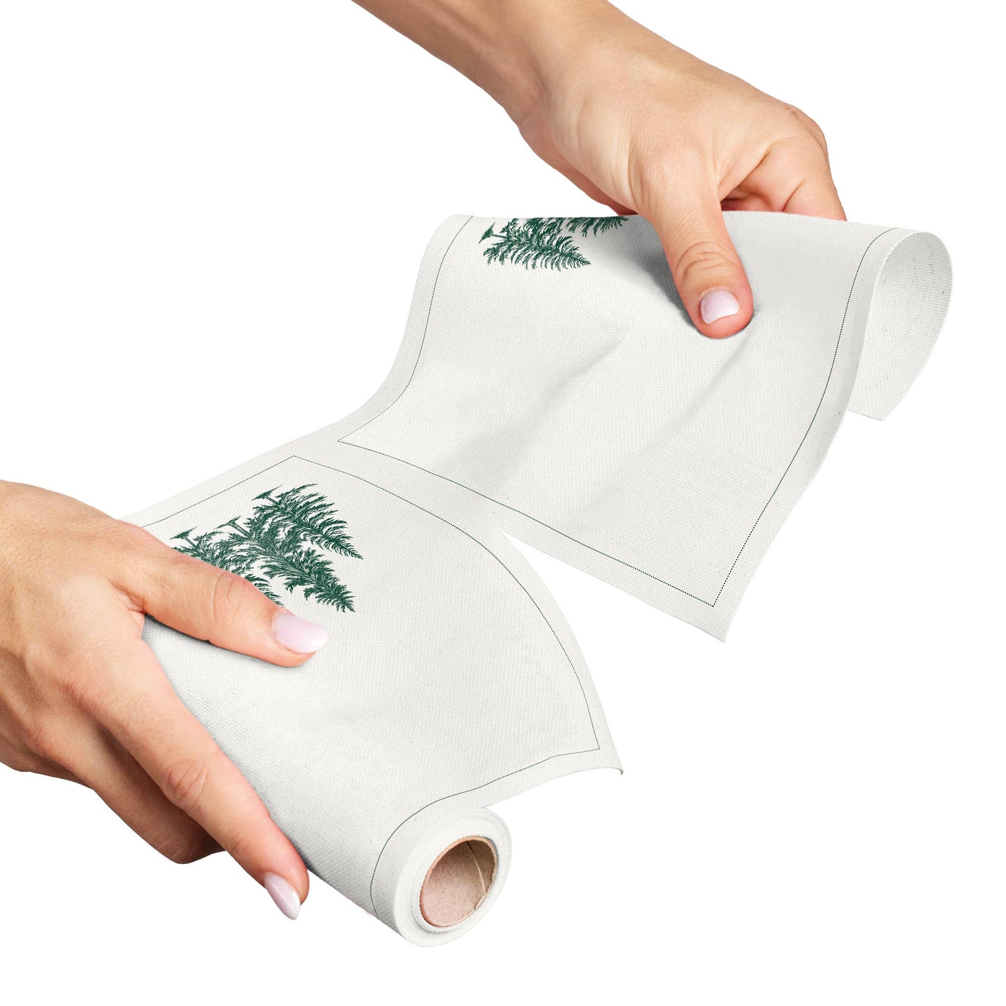 Forest Xmas Cotton Cocktail Napkins 50 Units