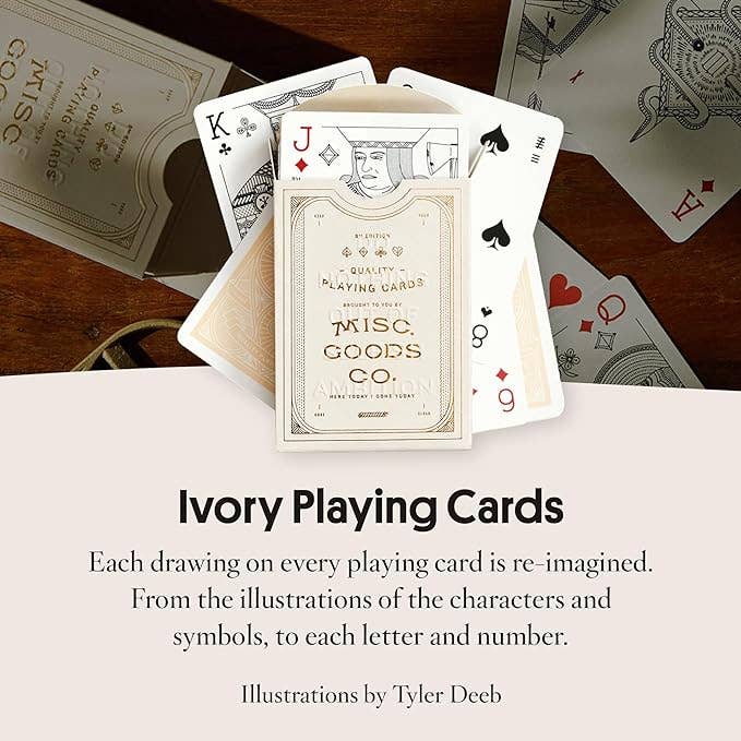 Ivory Playing Cards | Unique Illustration and Symbols