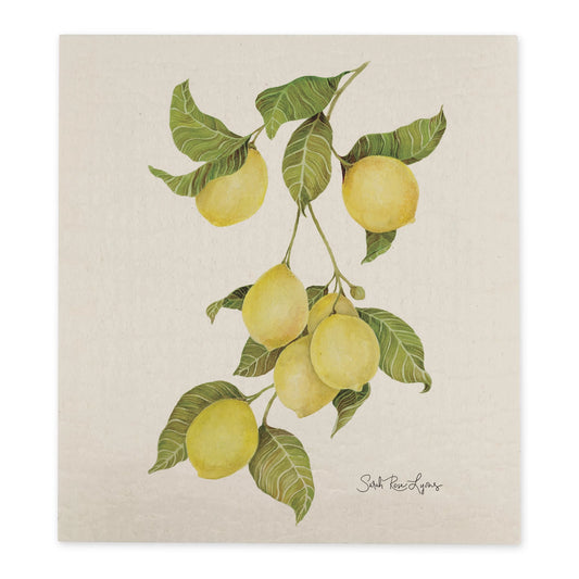 Lemons Swedish Dishcloth